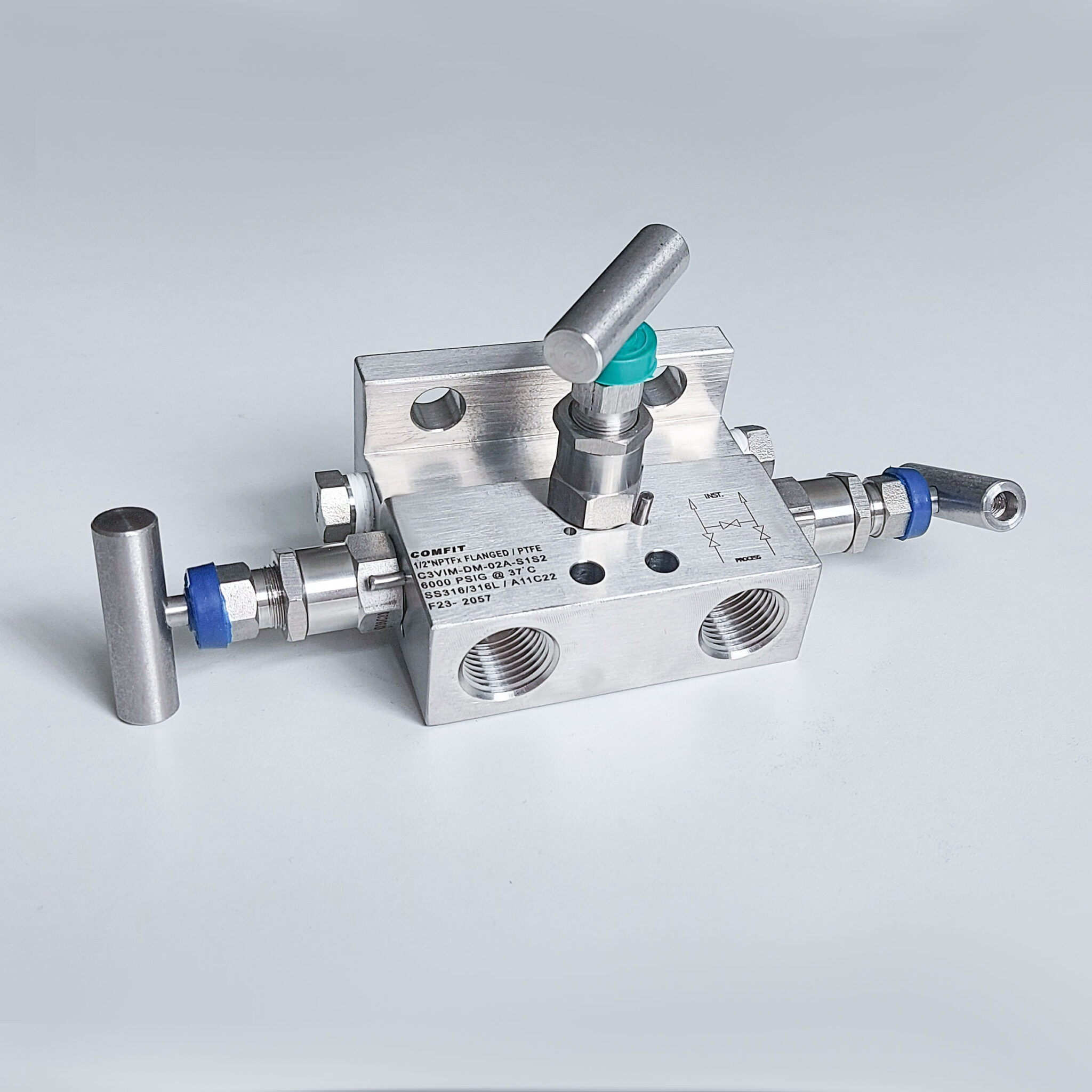 Comfit 3-valve Instrumentation Manifold Direct Mounting 1/2″NPTF x ...